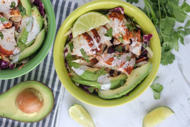fish taco bowls