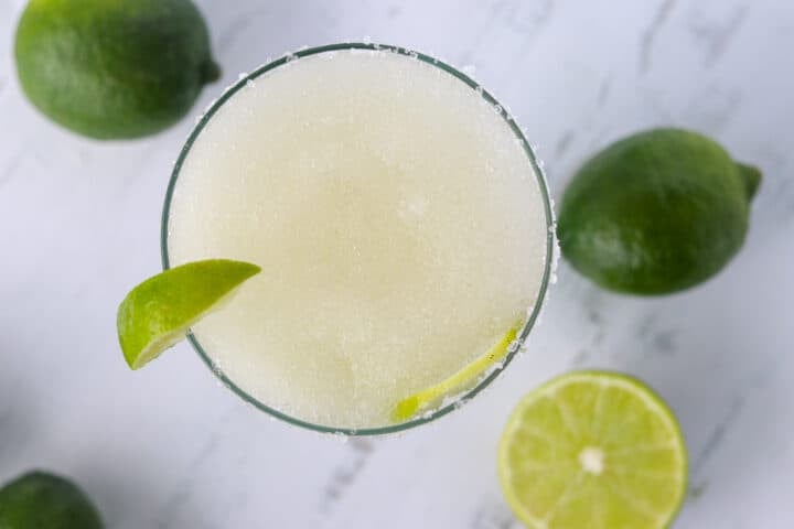 keto margaritas top down view