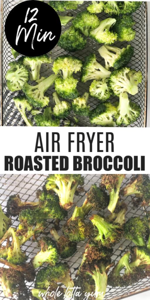 broccoli air fryer pinterest pin