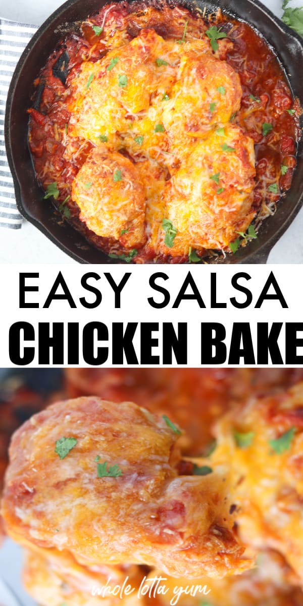 salsa chicken in the oven pin