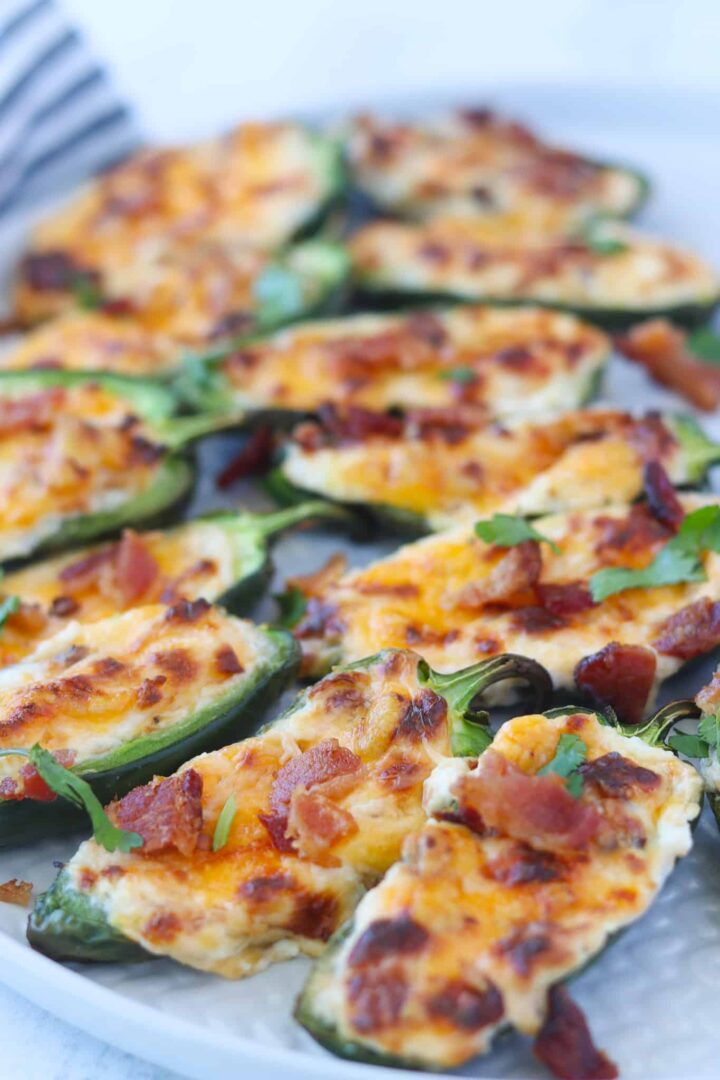 cream cheese jalapeno poppers closeup view