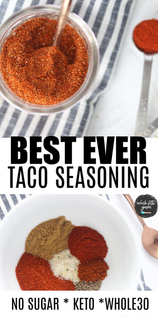 low carb taco seasoning pinterest pin