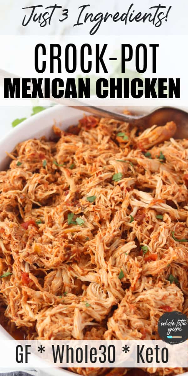 slow cooker mexican chicken pinterest pin