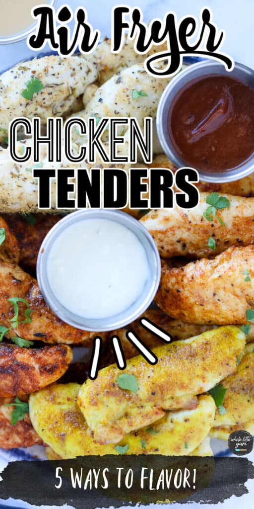 air fryer chicken tender recipe pin 6