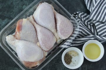 needed ingredients for the air fryer drumsticks recipe