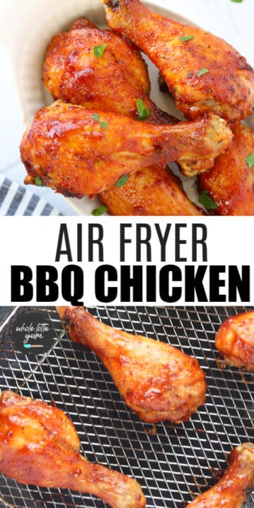 chicken drumsticks in air fryer pinterest pin