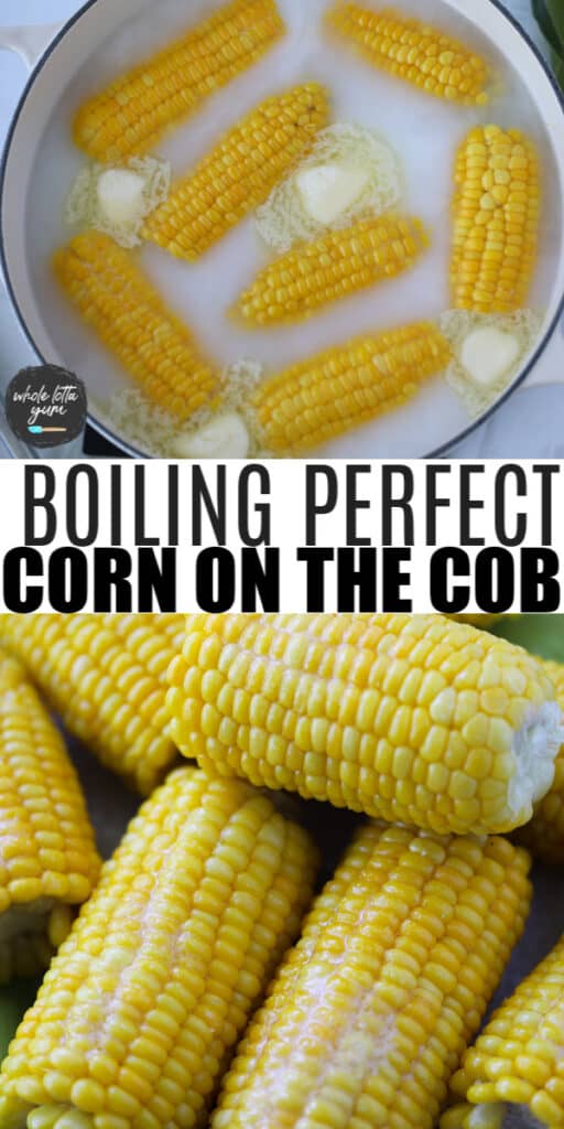 how to boil corn on the cob pin for Pinterest