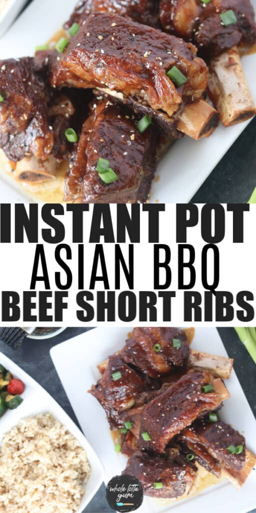 instant pot short ribs Pinterest pin
