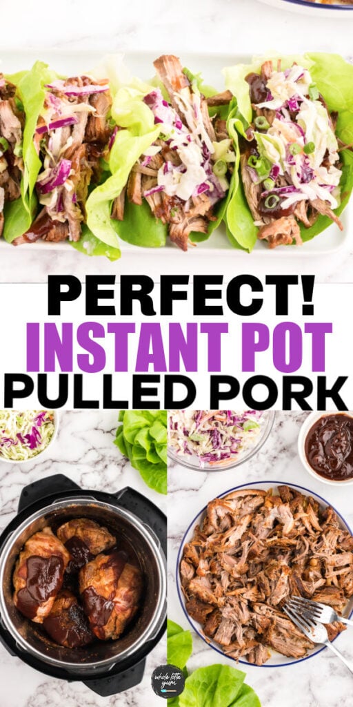 pulled pork pressure cooker graphic for social media