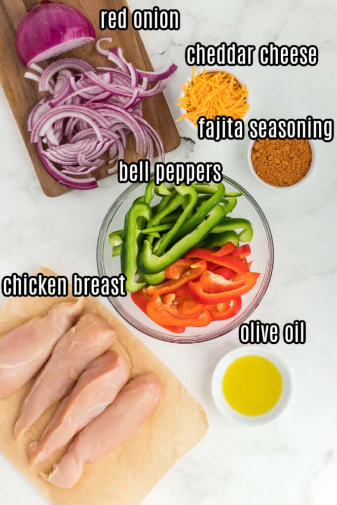 cheesy fajita baked chicken ingredients