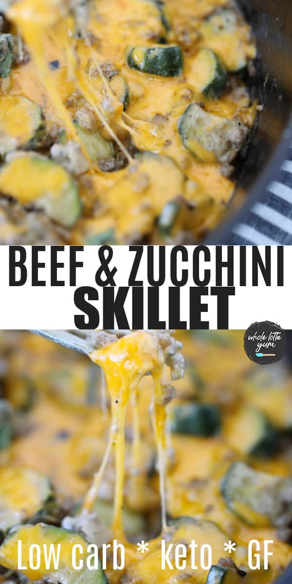 keto ground beef casserole Pinterest pin