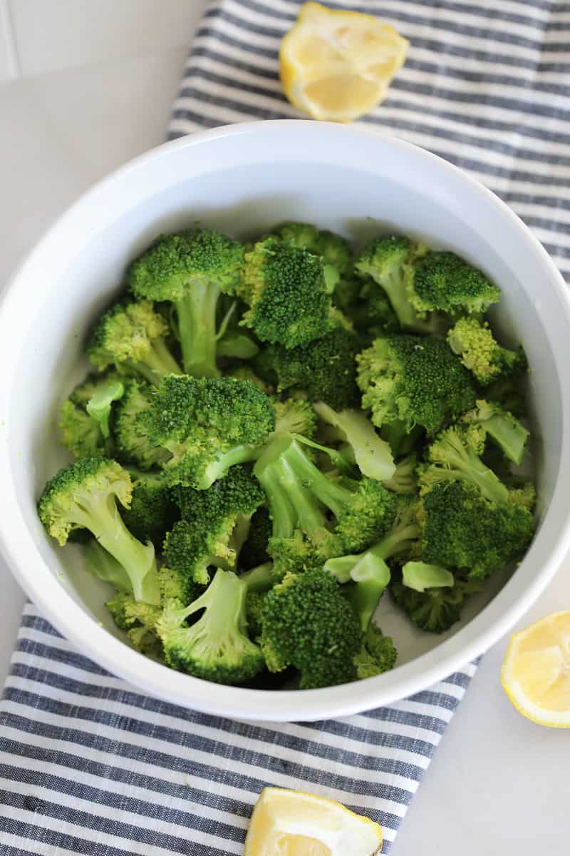 Steamed broccoli
