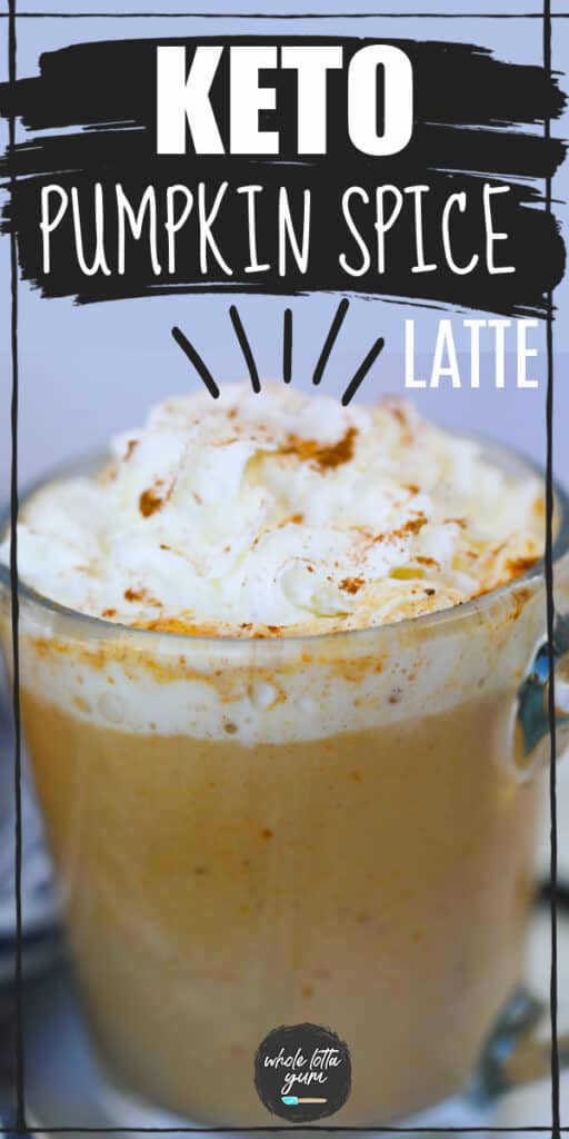 keto pumpkin spice latte Pinterest pin