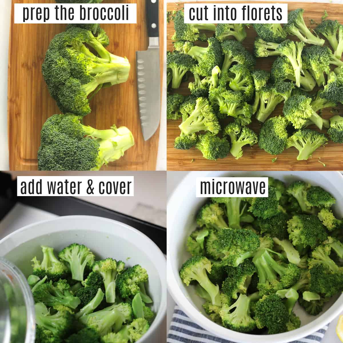 steaming broccoli in microwave recipe steps