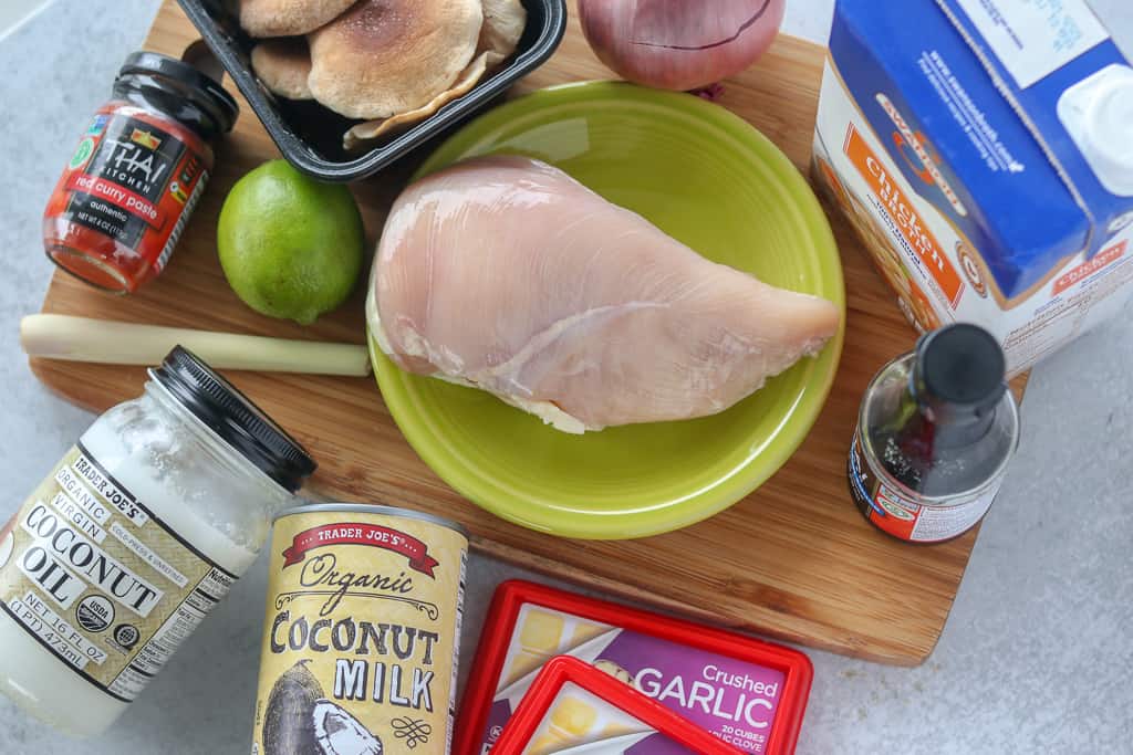 ingredients for what's in the tom kha gai recipe