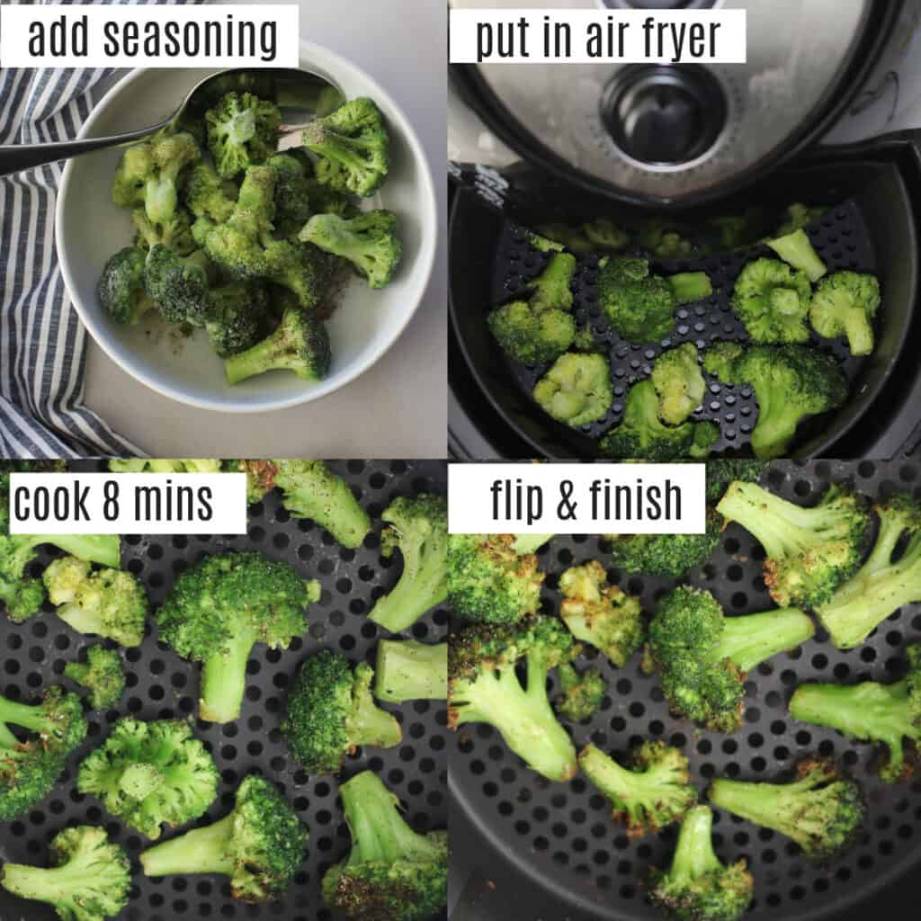 air fried frozen broccoli recipe steps