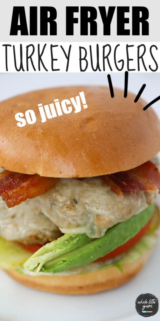 air fried turkey burgers pinterest pin