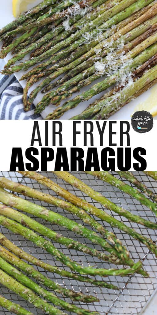 asparagus air fryer Pinterest pin