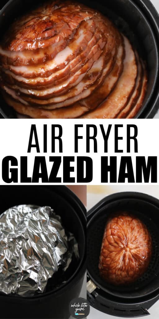 air fryer ham pinterest pin