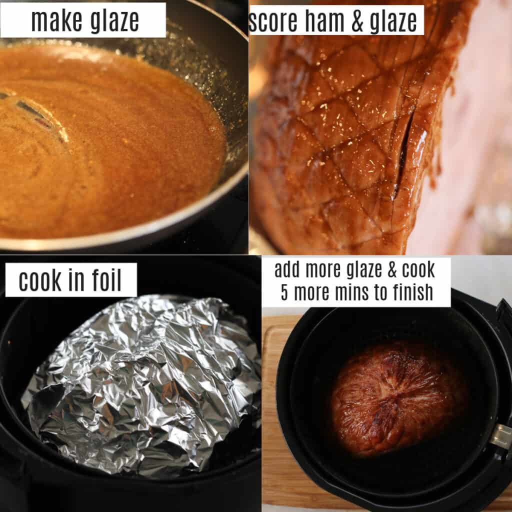 cooking a boneless ham air fryer recipe steps
