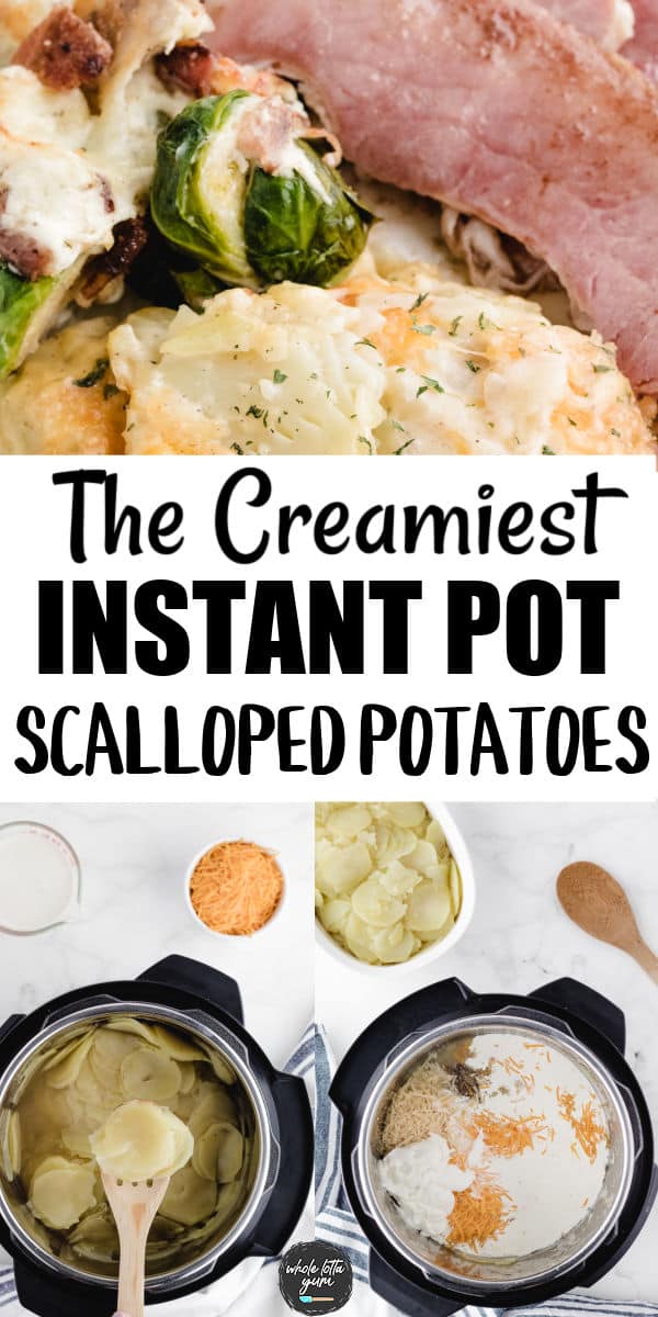 scalloped potatoes pin for pinterest