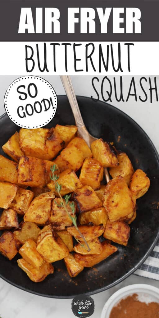 squash in air fryer Pinterest pin
