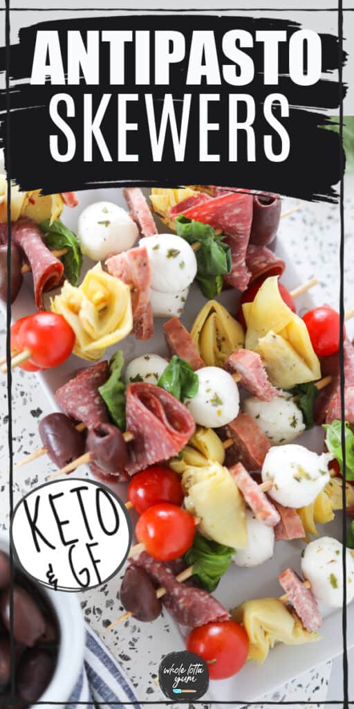 antipasto sticks pinterest pin