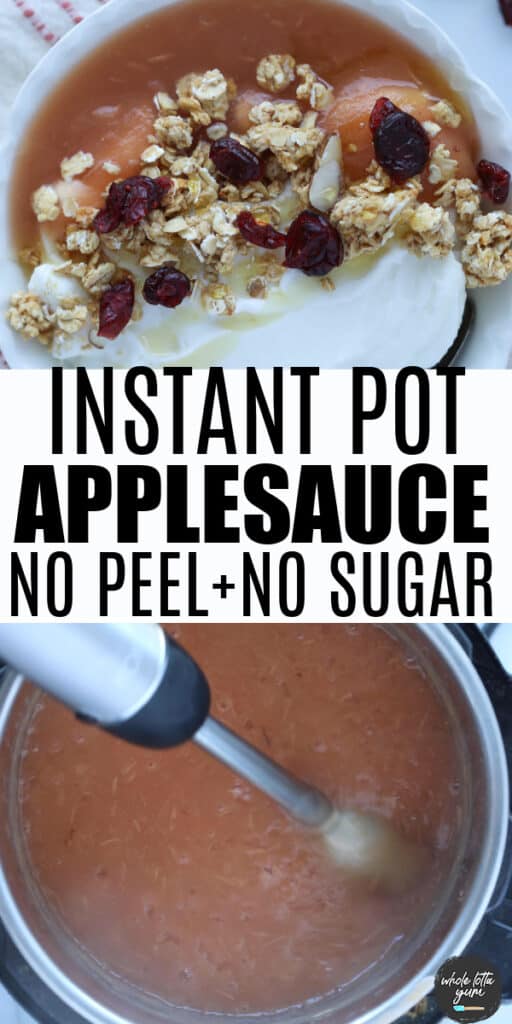 instant pot applesauce pinterest pin