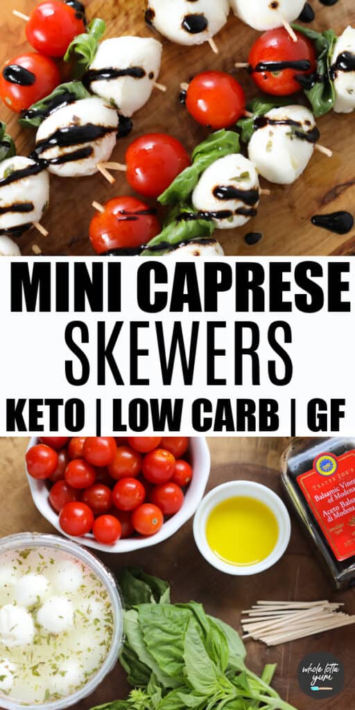 caprese skewers pinterest