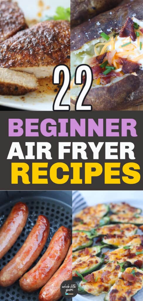 air fryer recipes for beginners pinterest pin