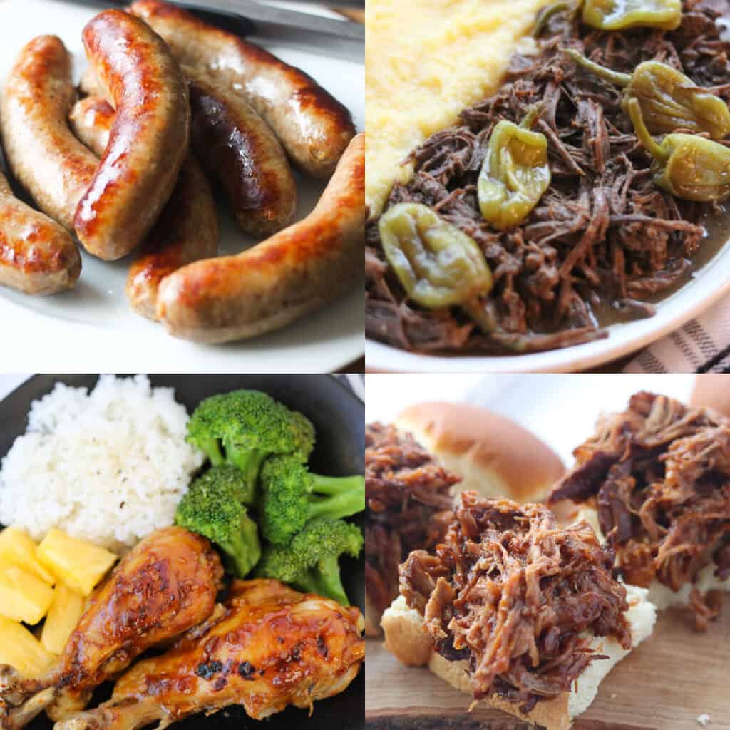 instant pot cook times image of meats