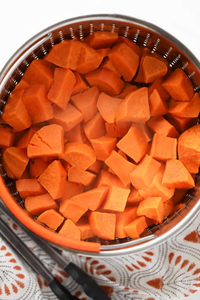 instant pot sweet potato cubes after cooking