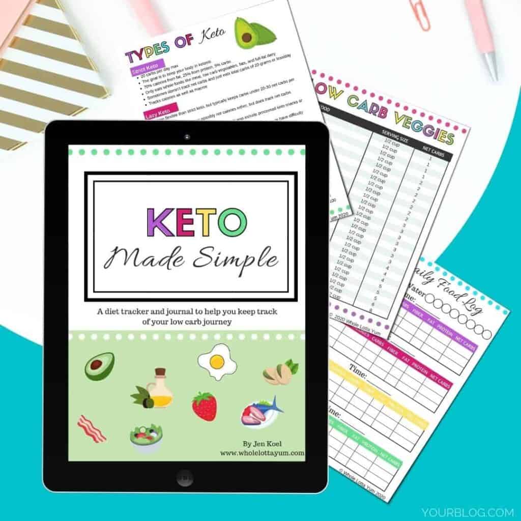 pros and cons of keto diet post image for keto diet tracker binder