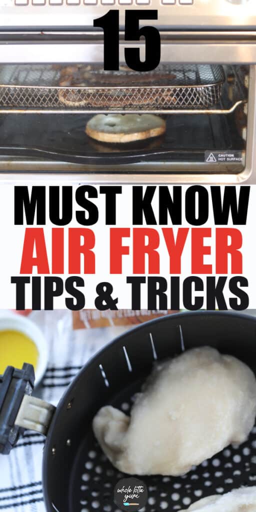 tips for an air fryer Pinterest pin