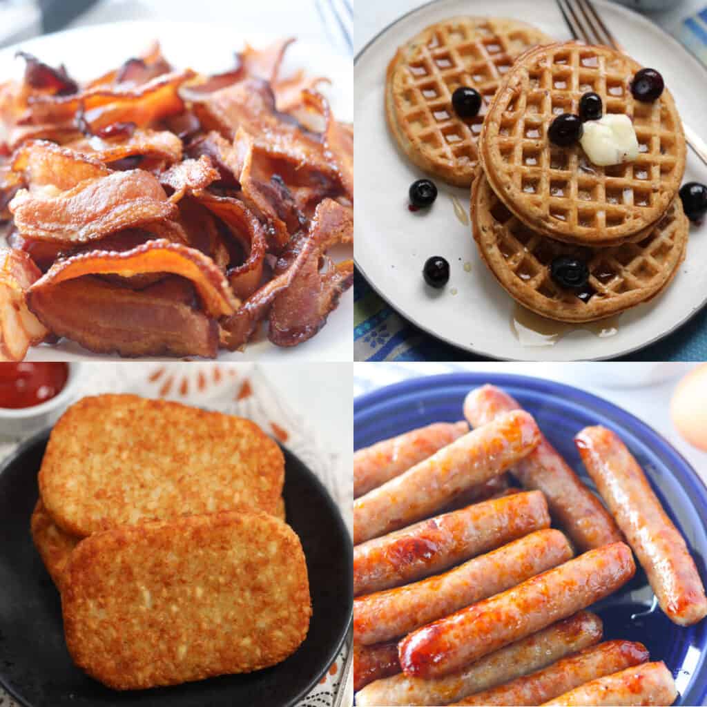 air fryer breakfast recipes collage of ideas