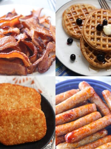 air fryer breakfast recipes collage of ideas