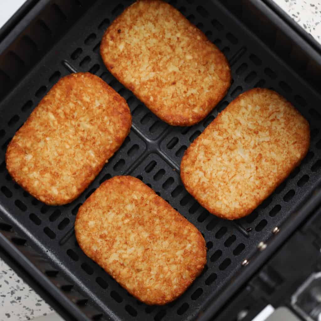 cooking hash browns in an air fryer turn out so crispy