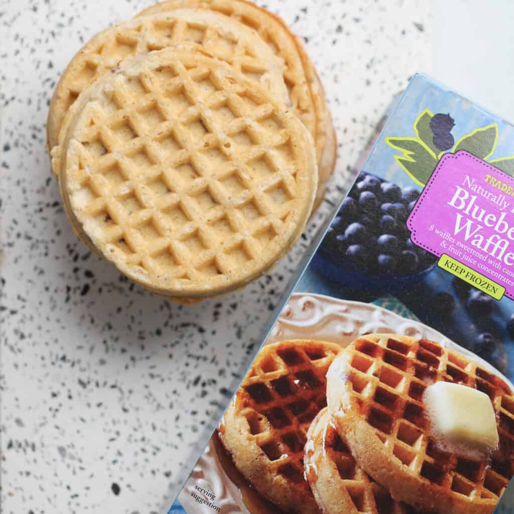we used trader joes frozen waffles air fryer recipe for breakfast