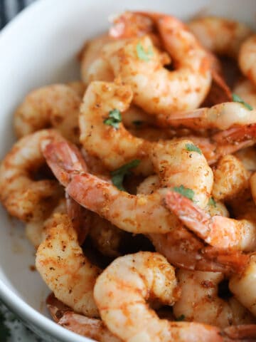 the shrimp air fryer recipe ready to serve
