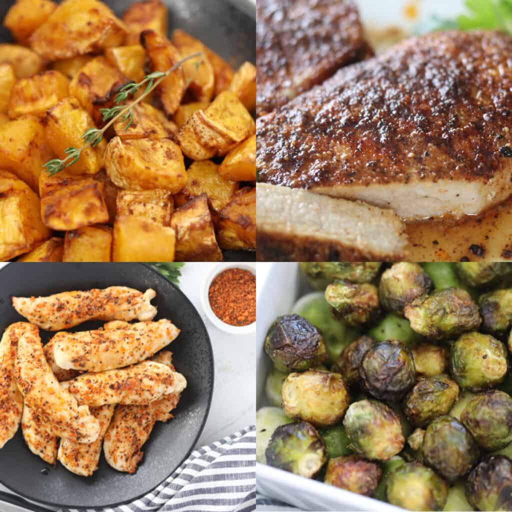 whole 30 air fryer recipes collage of ideas