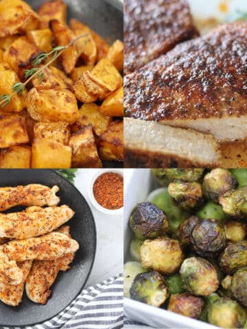 whole 30 air fryer recipes collage of ideas