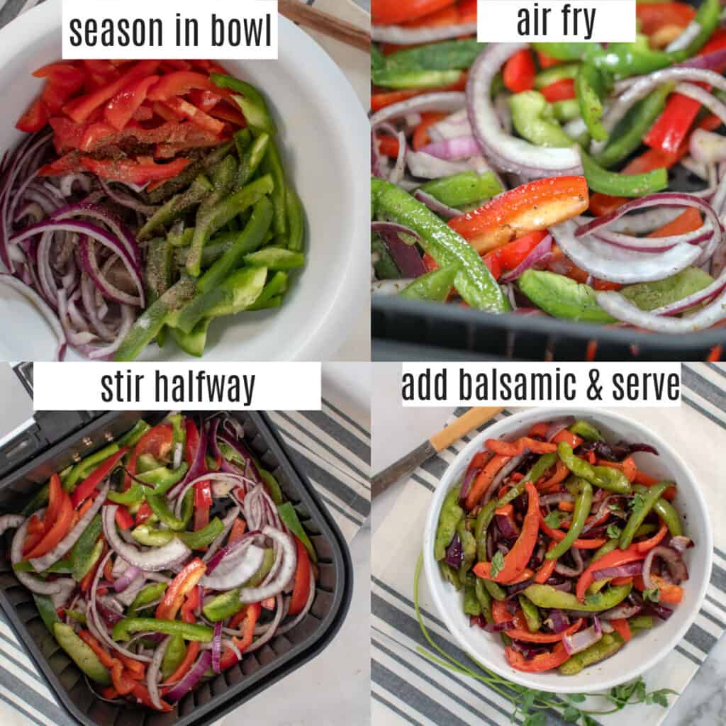 bell peppers air fryer recipe steps