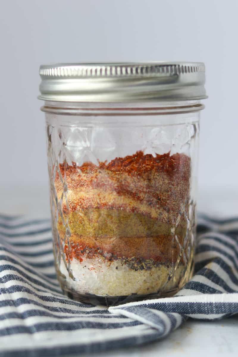 dry rub wing recipe starts with making the homemade dry rub