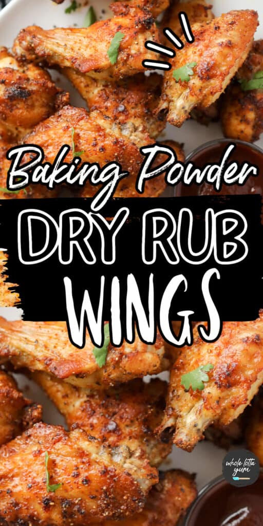 baked dry rub wings pinterest pin