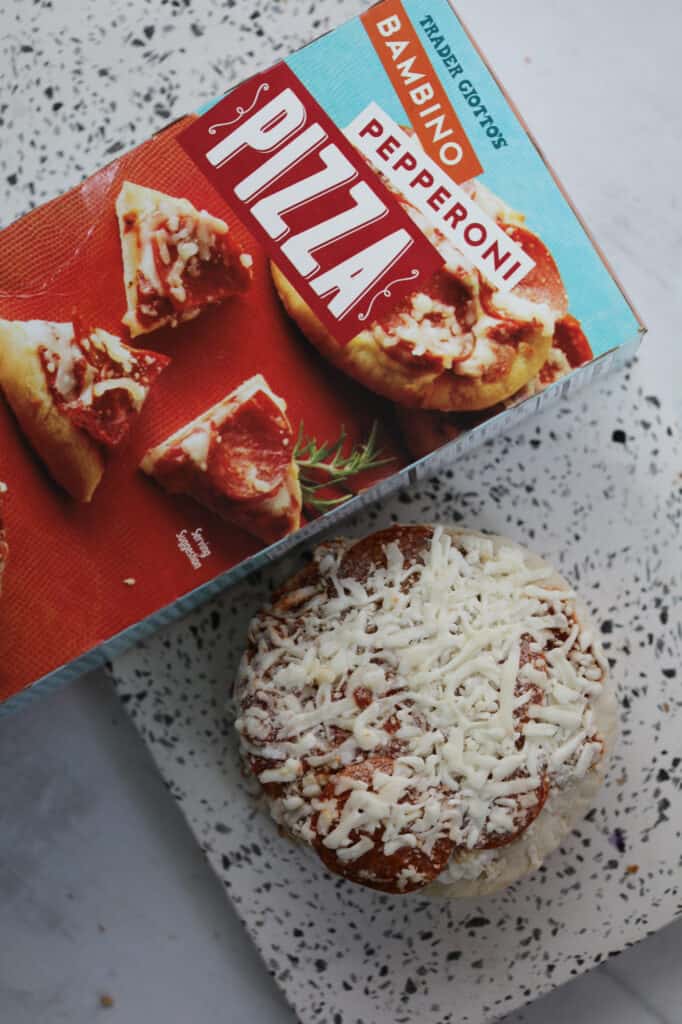 small frozen pizza in the air fryer, any brand will work for the recipe