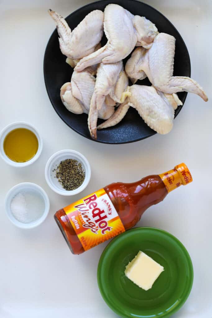 ingredients for how to air fry whole wings