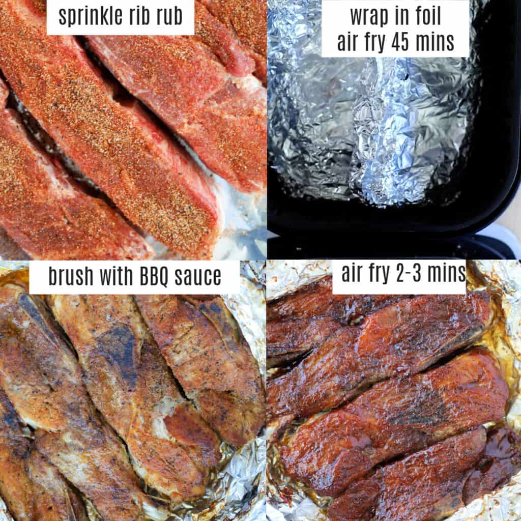 air fryer country ribs recipe steps