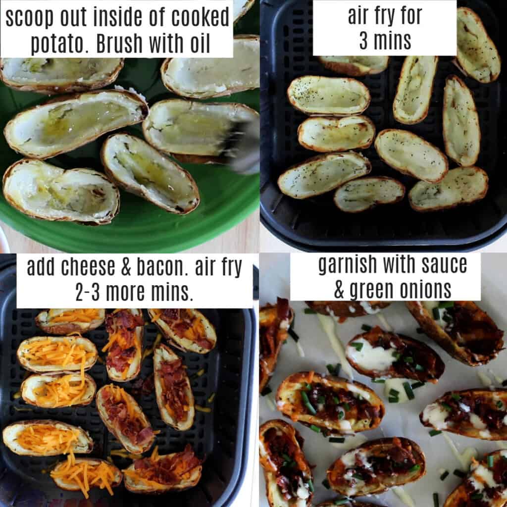 can you air fry potato skins recipe steps