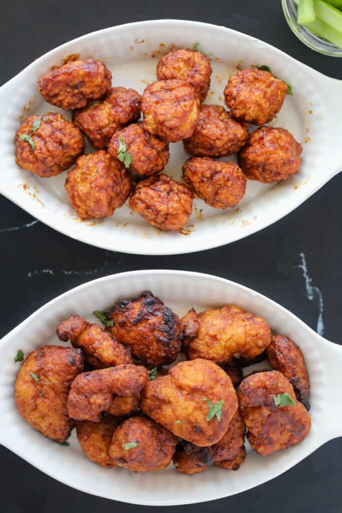 air fryer boneless wings from frozen tgif and tyson