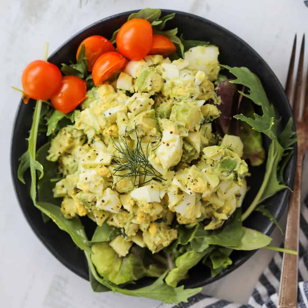 avocado egg salad with dijon ready to serve